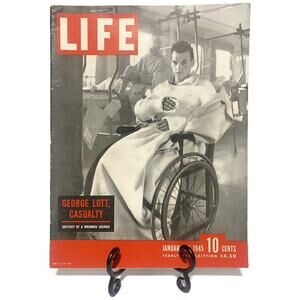 Life Magazine January 29 1945 The Odyssey of a Wounded Soldier George Lott